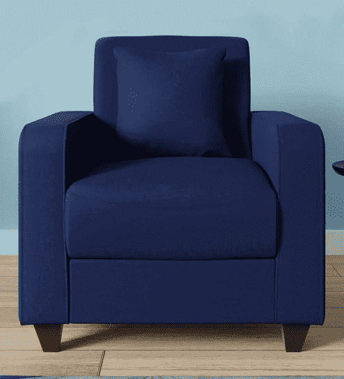 Naples One Seater Sofa in Navy Blue Colour