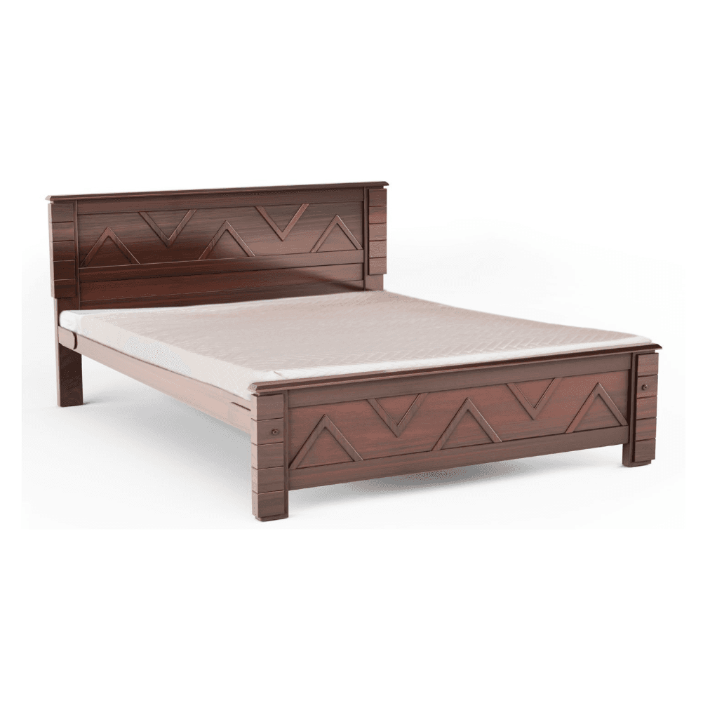 Catal Solid Wood King Size Bed