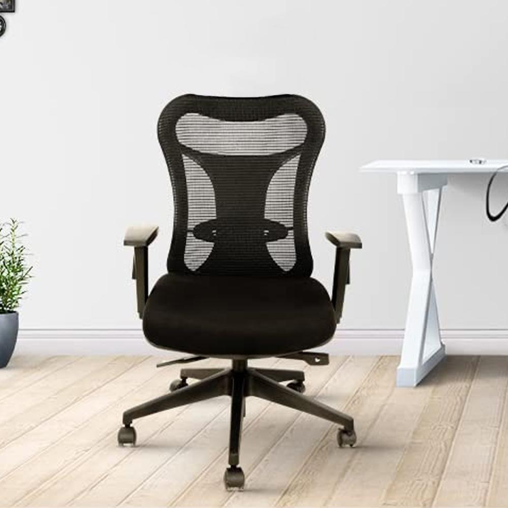 Marcel Medium Back Ergonomic Chair in Black Colour