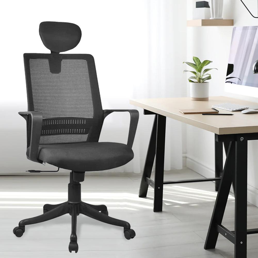 Promise High Back Ergonomic Chairs In Black Colour