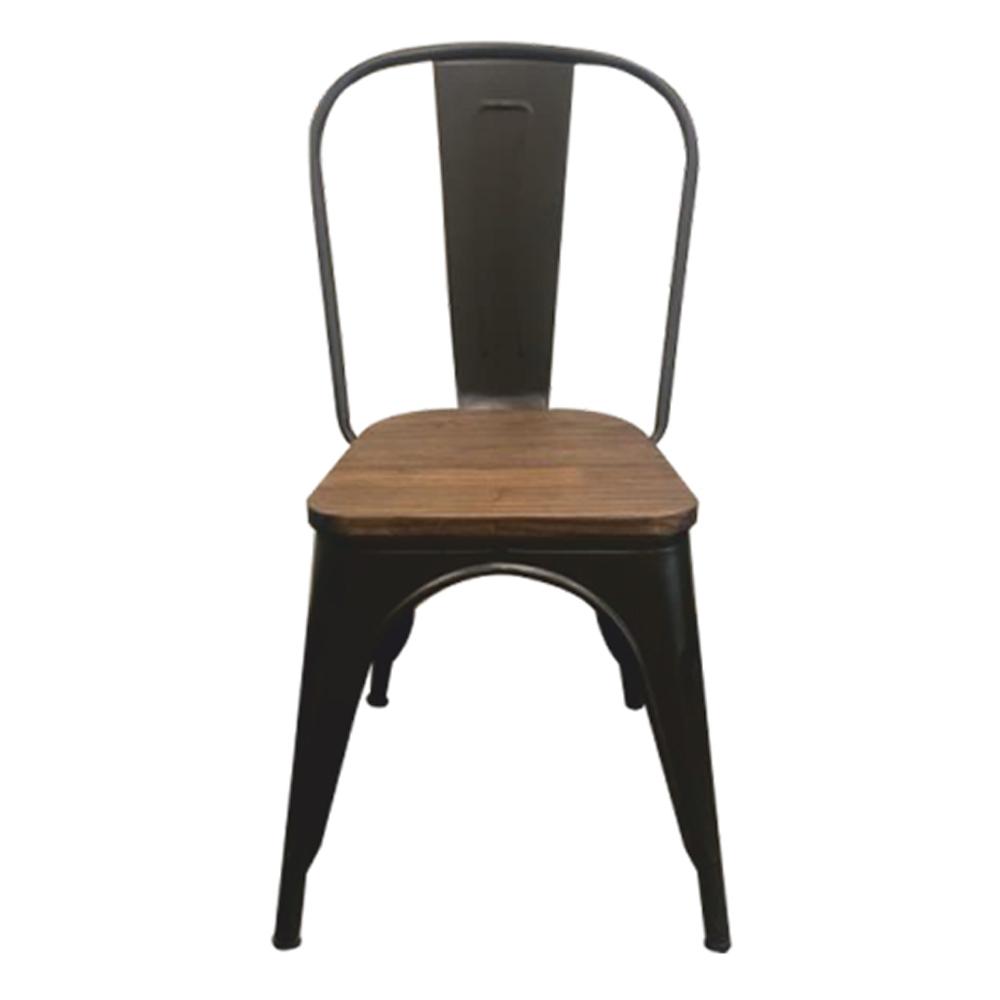 Owen  Tolex Wood Cafe Chair 