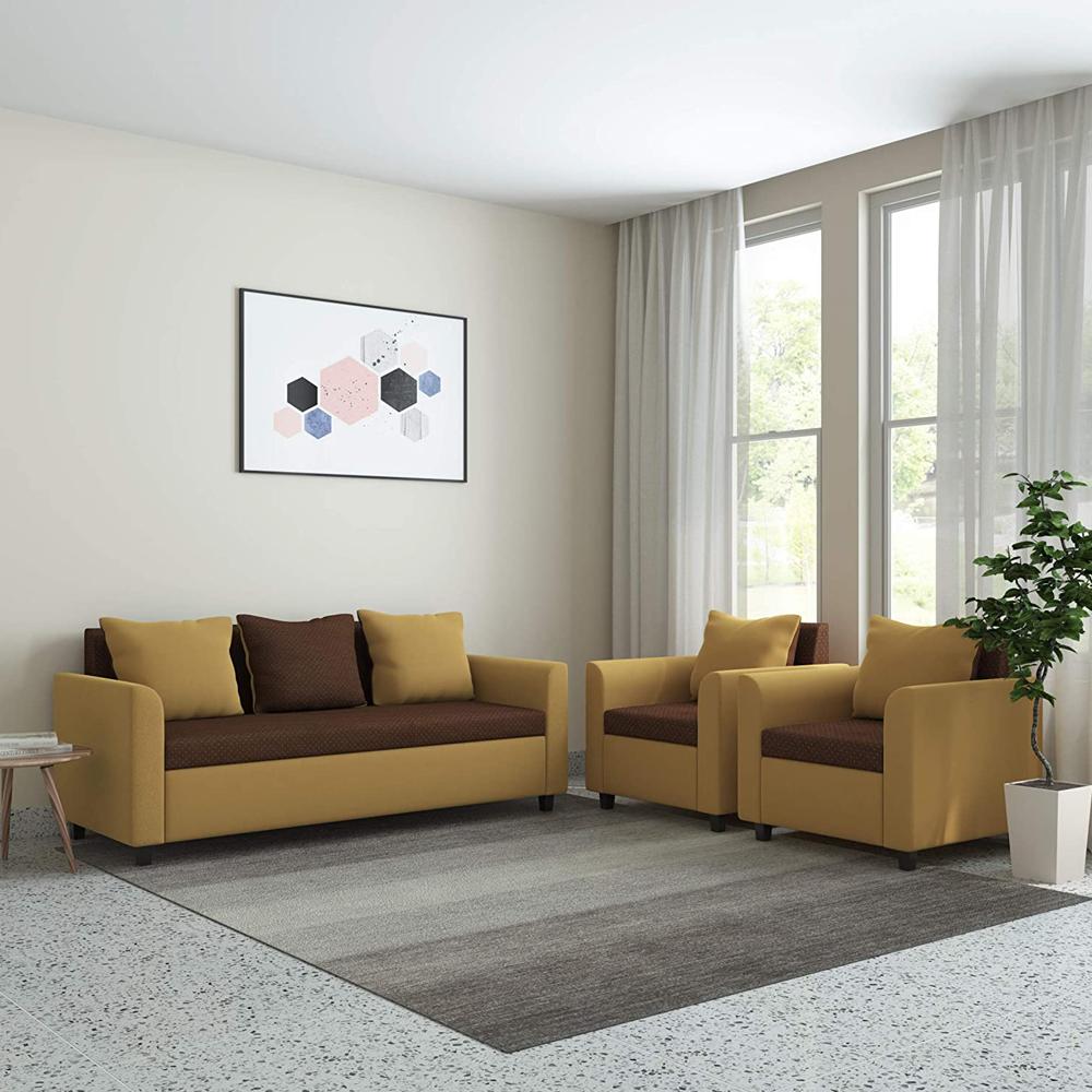 Cayden Fabric 3+1+1 Seater Sofas  
