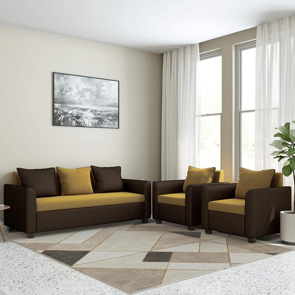 Emerson Fabric 3+1+1 Seater Sofas  