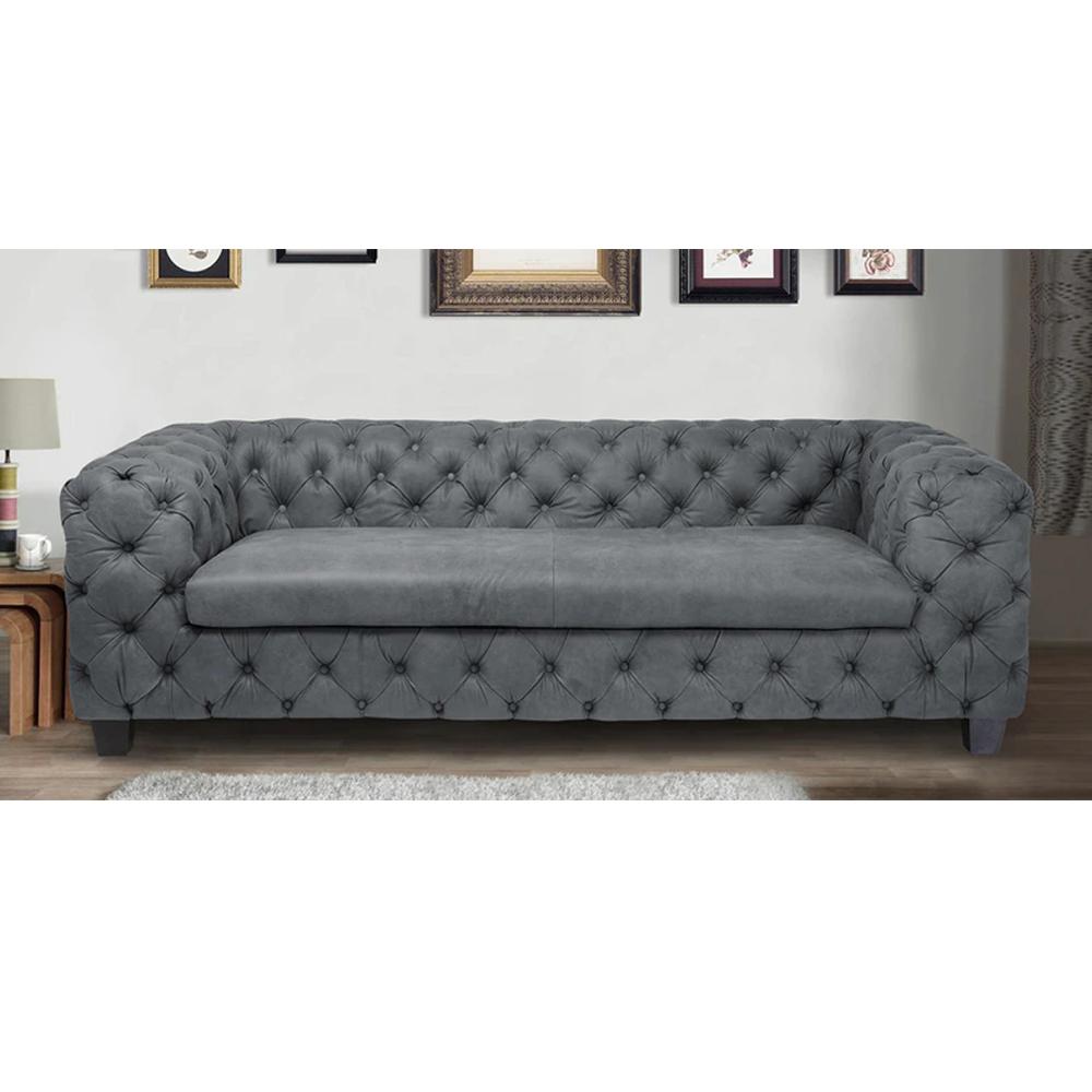 Kyrie Leatherette Three Seater Sofa