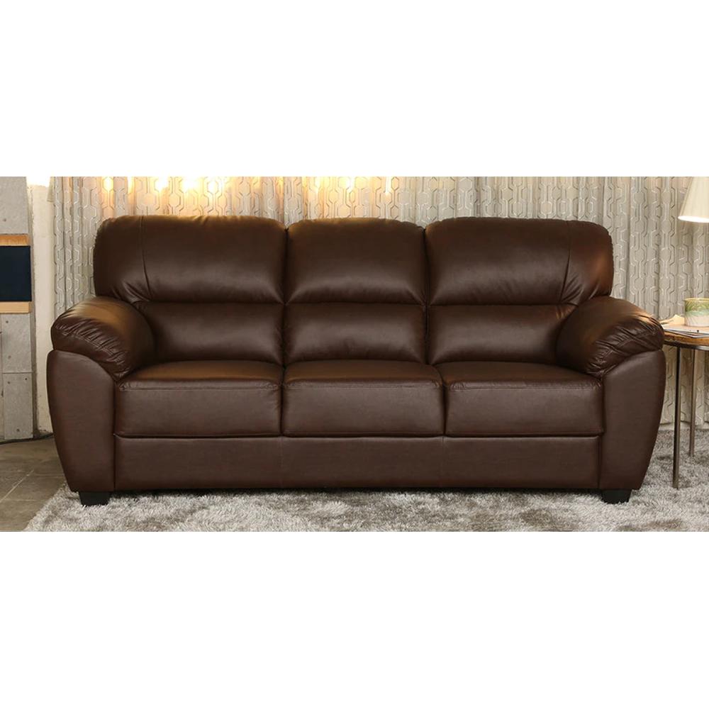 Preston Leatherette Three Seater Sofa