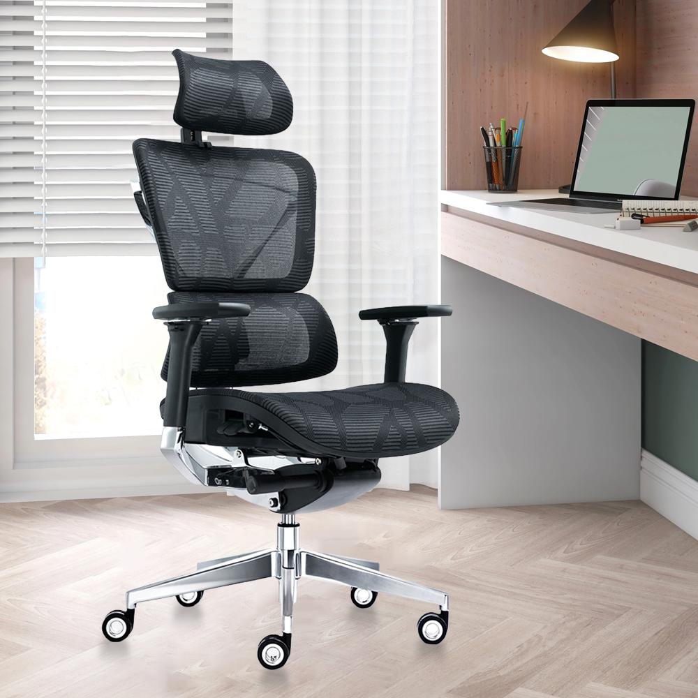Lucy High Back Ergonomic Chair in Black Colour