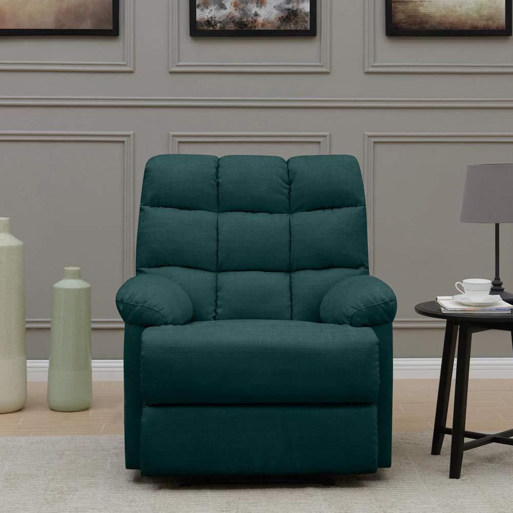 Olive Fabric Single Seater Recliner 