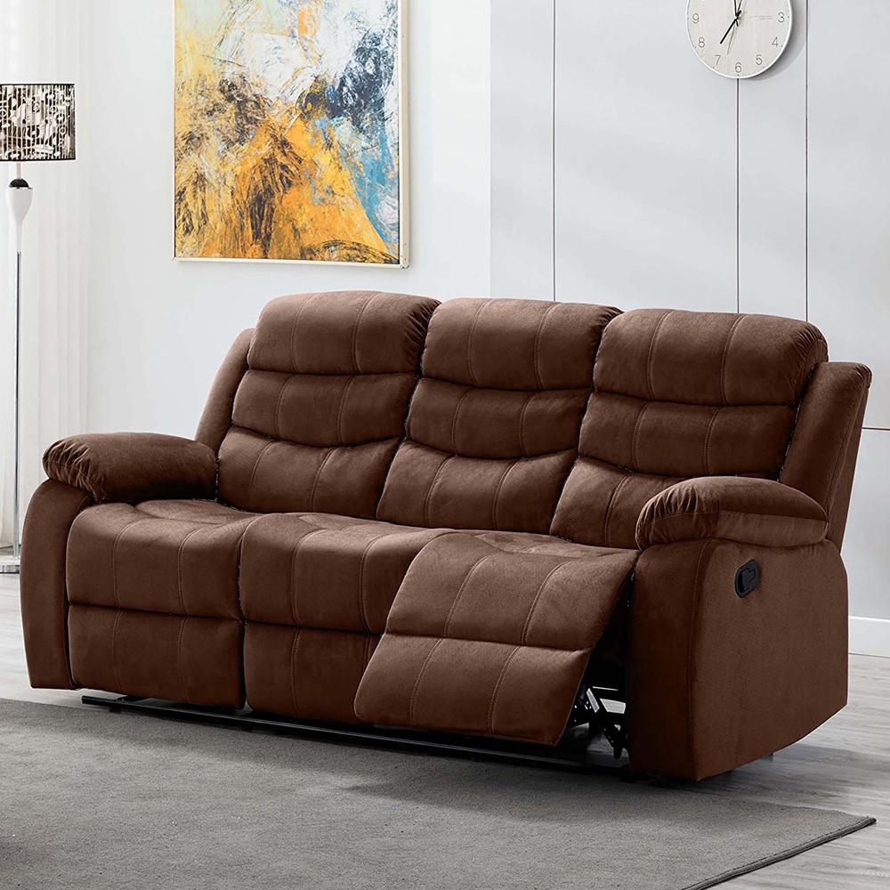 Laila Fabric Three Seater Recliner 