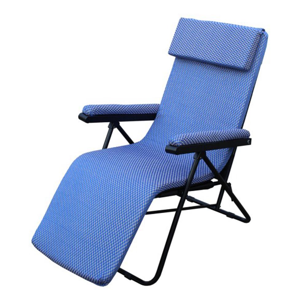 Inspiro Foldable Reclining Chair in Blue Colour