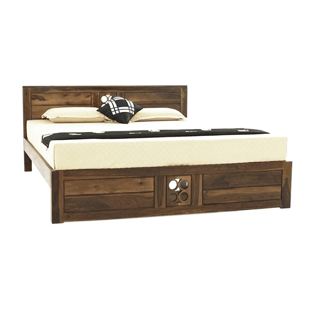 Harold King Size Solid Wooden Bed In Provincial Teak Finish