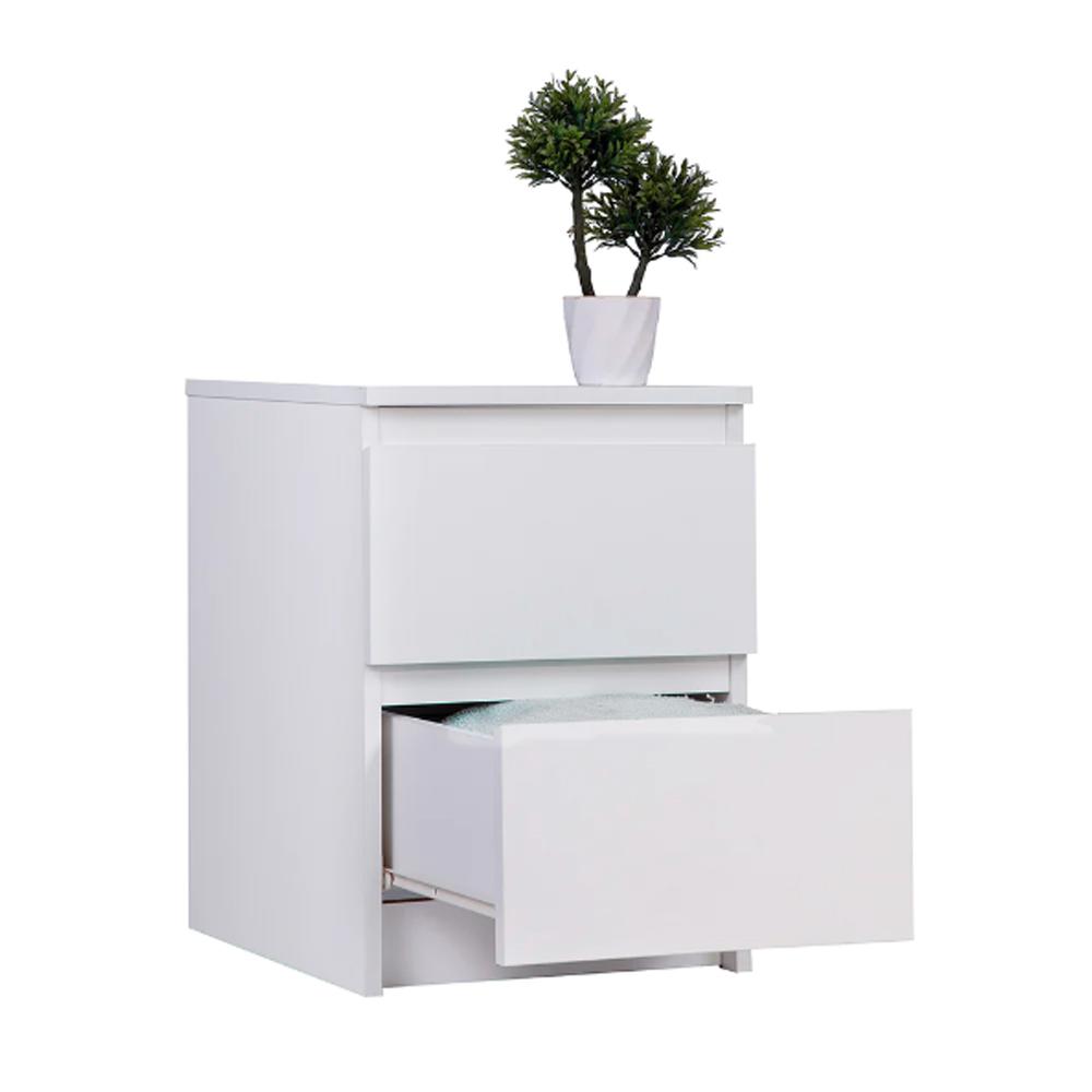 Treyton Engineered Wood Chest of Drawers in White Colour