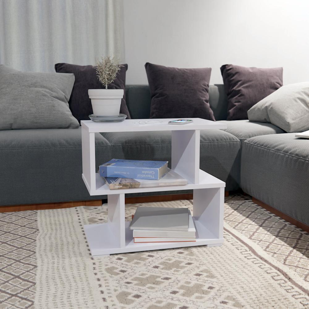 Zulia Engineered Wood Coffee Table in White Color