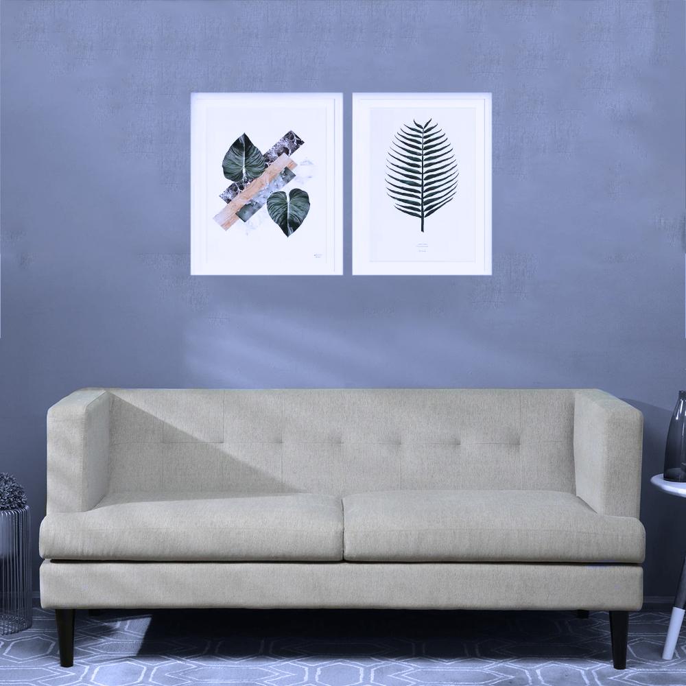 Leia 3+1+1 Fabric Sofa Set in Ash Grey Colour