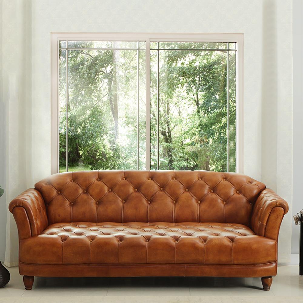 Smara 3+1+1 Fabric Sofa Set in Tan Colour