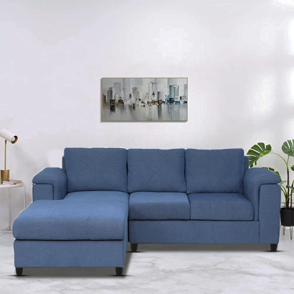 Pertis 3 Seater Lounge Sofa in Blue Colour