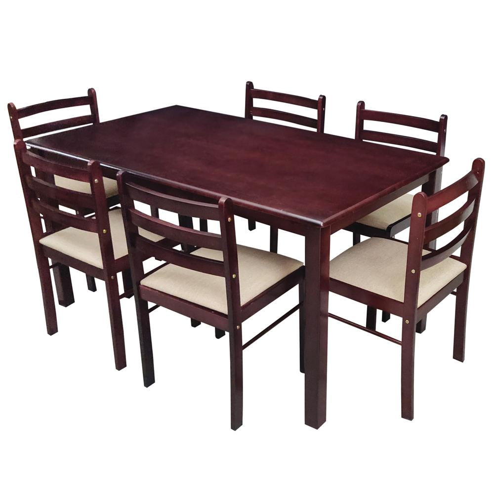 Sabi 1+6 Solid Wood Dining Table
