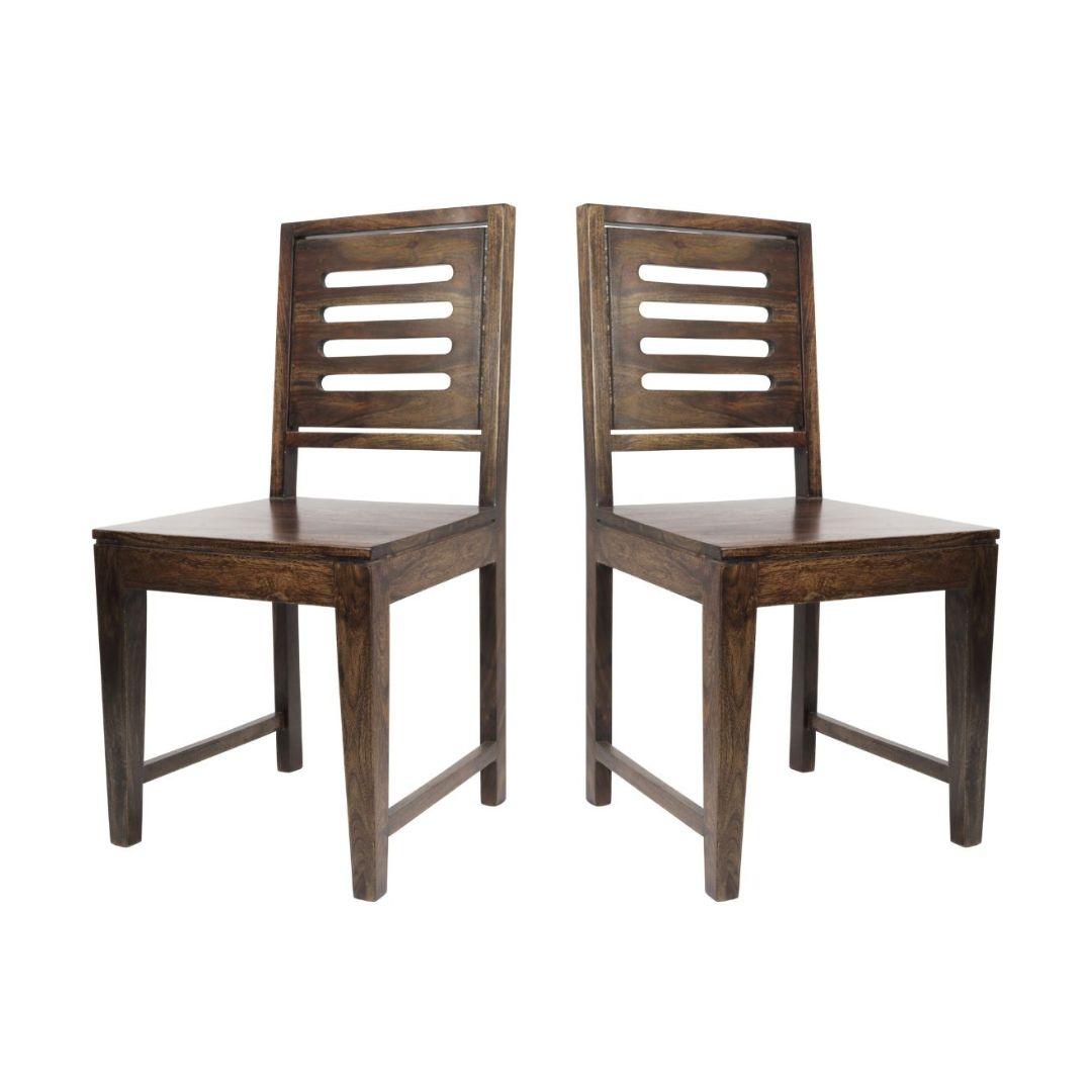 Bolivia Set of 2 Sheesham Wood Dining Chair