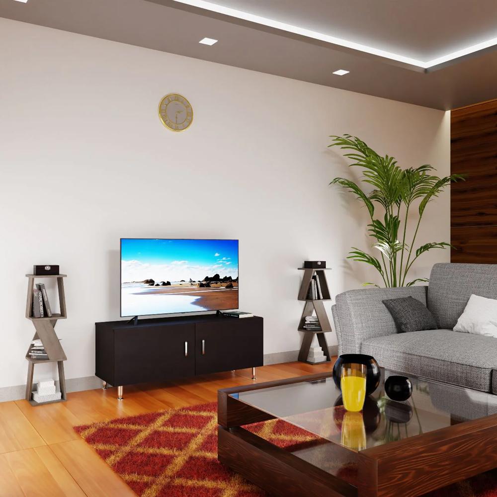 Hemi Engineered Wood TV Unit in Wenge Colour