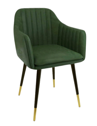 Magnet Chair With Upholstery Fabric In Green Finish