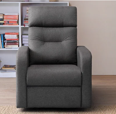 Hopper Motorized Electric Powered Recliner in Grey Finish