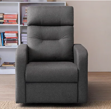 Hopper Motorized Electric Powered Recliner in Grey Finish