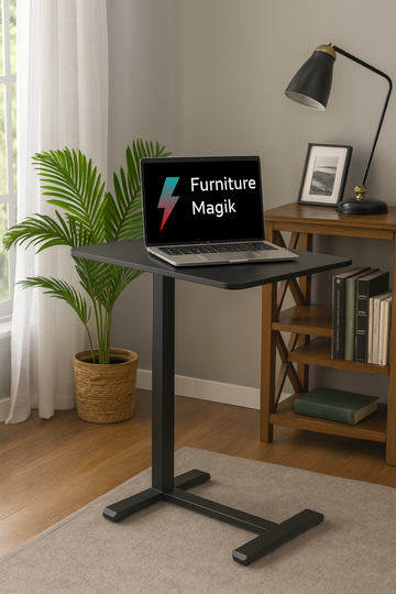 Fox Height Adjustable Table in Natural Finish