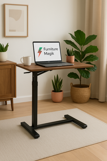 Bruno Height Adjustable ( Foldable ) Table in Natural Finish