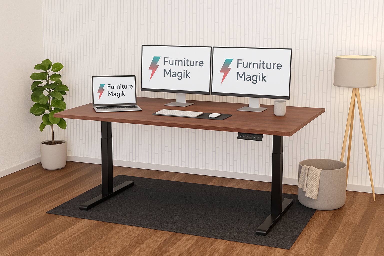 Grandmaster Height Adjustable Table XL 4.5X2.5 in Natural Finish