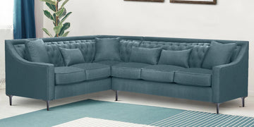 Lisabel Corner Sectional Fabric Sofa in Beach Finish (3+3)