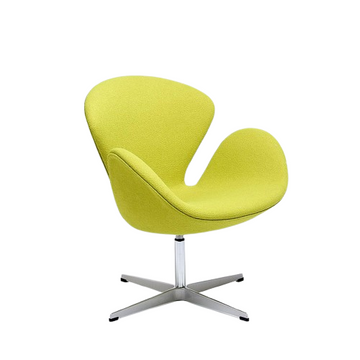 Melisa Fabric Lounge Chair in Lemon Yellow Finish
