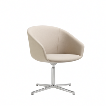 Merasa Fabric Lounge Chair in Lite Grey Finish
