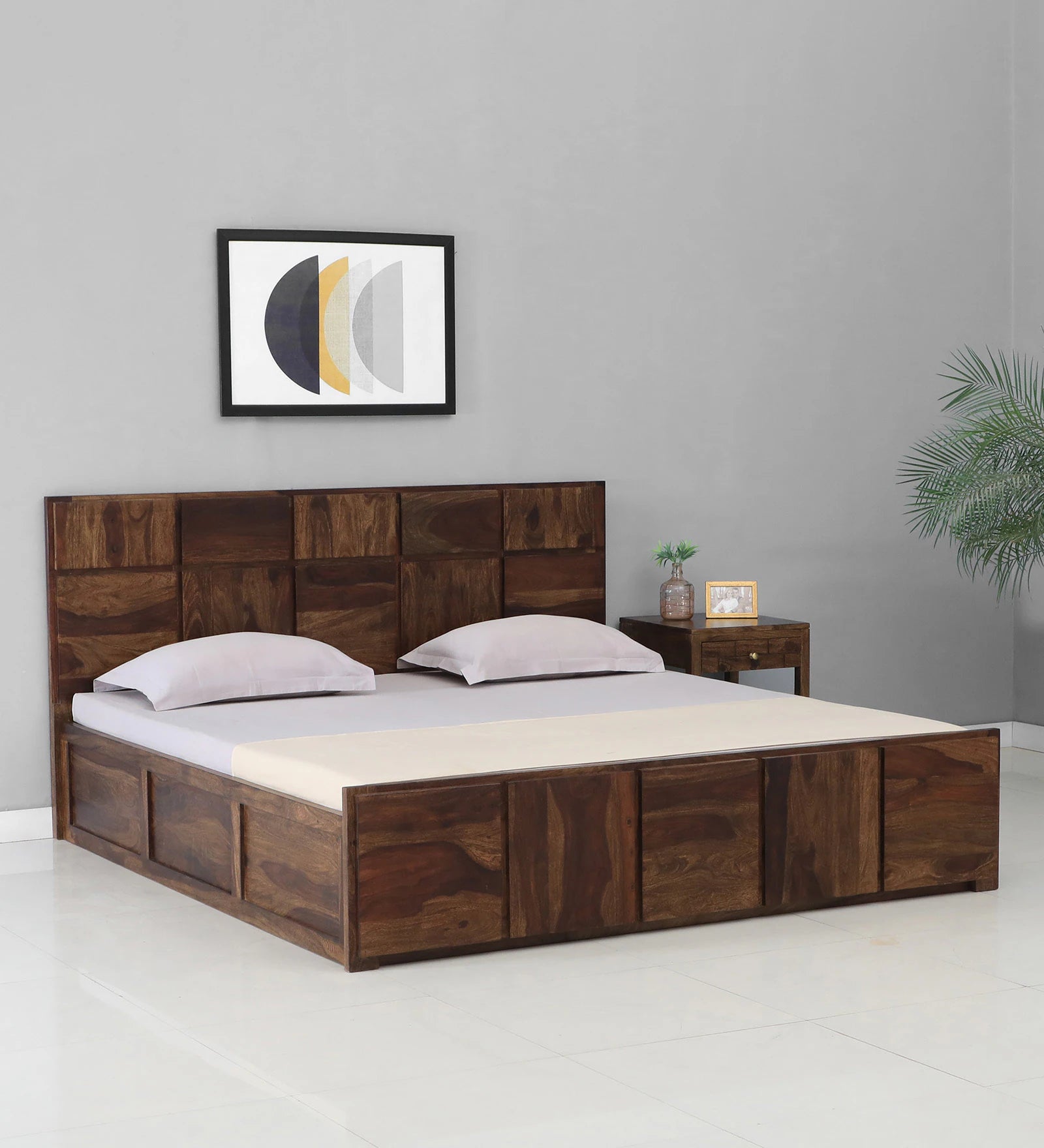 Sheesham Wood King Size Bed