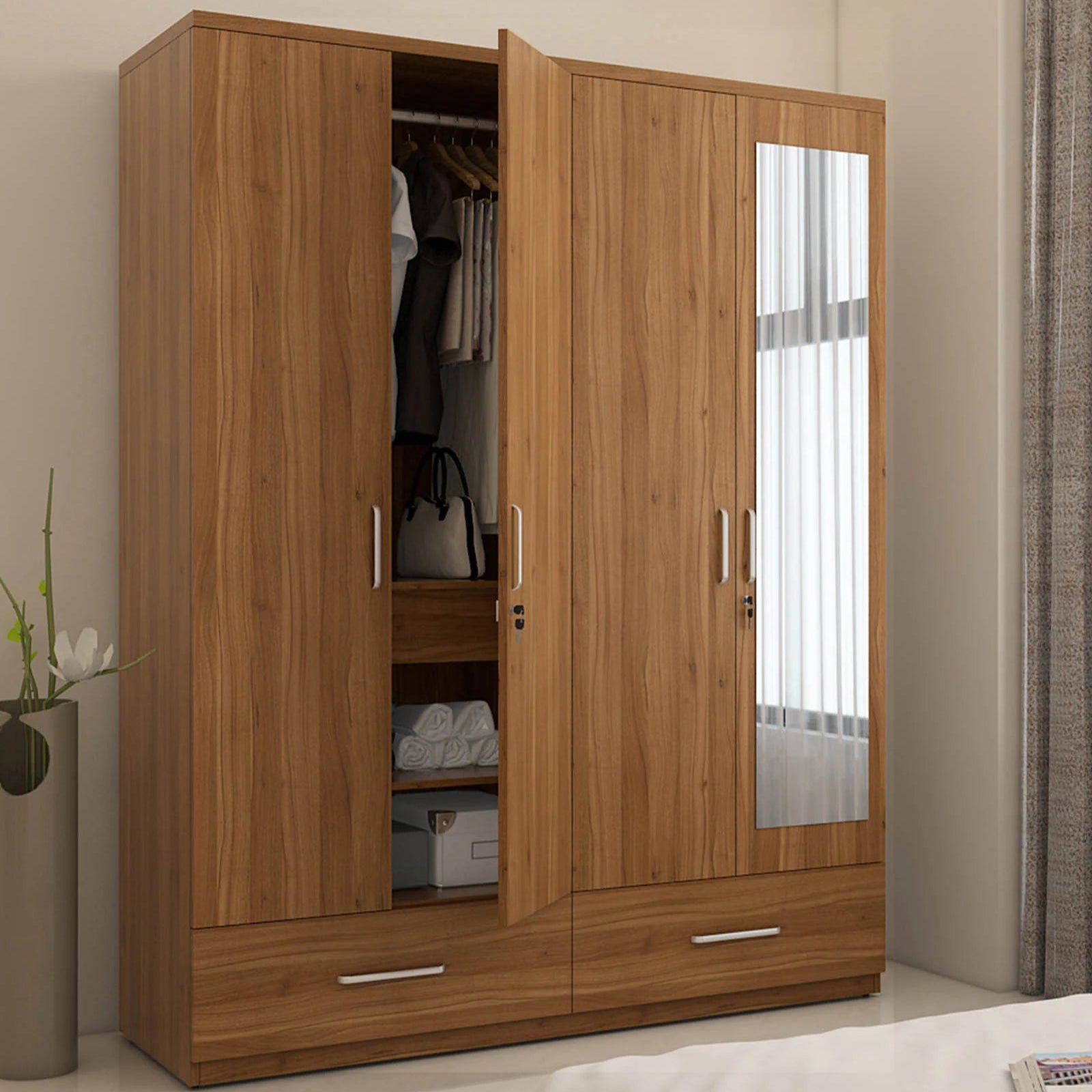 Wardrobe With Mirror