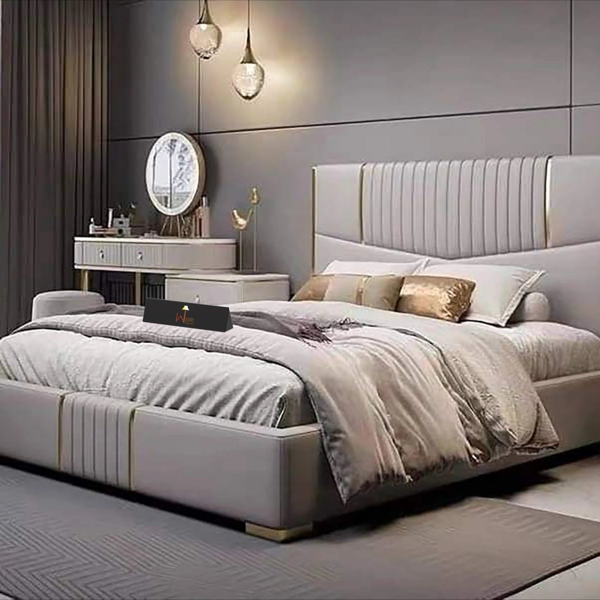 Queen Size Bed With Left Drawer